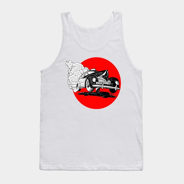 Old car at speed Tank Top by Marccelus